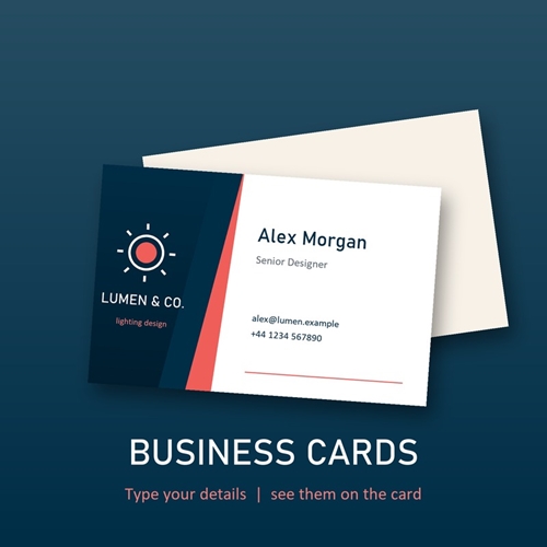 Show details for Build a Business Card Product, End to End